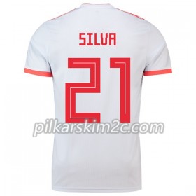 Koszulka Hiszpania Silva 21 Precz Mistrzostwa Świata 2018 - Koszulki Piłkarskie